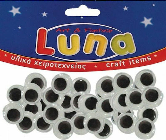 Luna Kunststoff Glasperlenstickerei Schwarze 100Stück Ovale Ösen 12mm