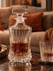 RCR Adagio Crystal Whiskey Serving Decanter 22cm with Stopper Transparent 750ml 7pcs