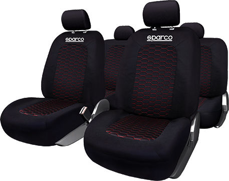 Sparco Car Cover Set 4pcs Velvet Black