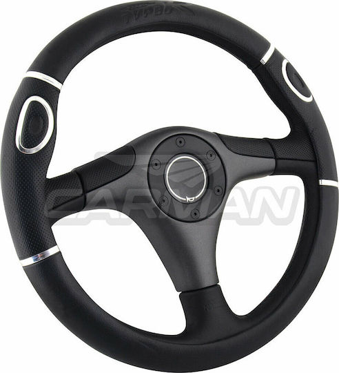 Carman Car Steering Wheel Cover with Diameter 36-38cm Synthetic Black