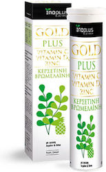 Ino Plus Plus Vit C, Vit D3 & Zinc Βιταμίνη Lemon Lime 20 αναβράζοντα δισκία Ino Plus Plus Vit C, Vit D3 & Zinc Βιταμίνη Lemon Lime 20 αναβράζοντα δισκία