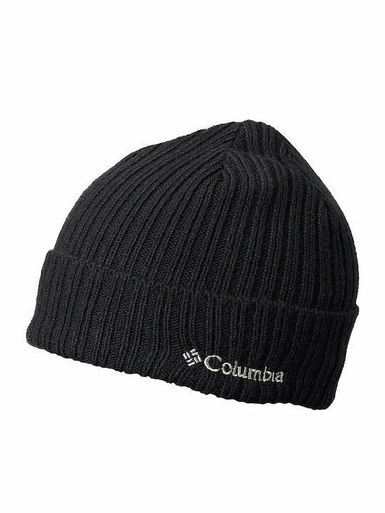 Columbia Watch Cap Beanie Unisex Beanie mit Rippstrick in Schwarz Farbe