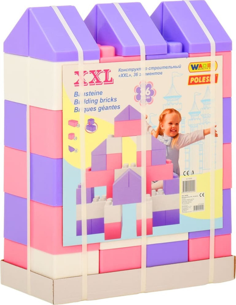Polesie XXL Building Blocks 36τμχ Pink Skroutz.gr