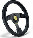 Sabelt Racing SW-633 Three Spoke Car Steering Wheel with 33cm Diameter Black/Black