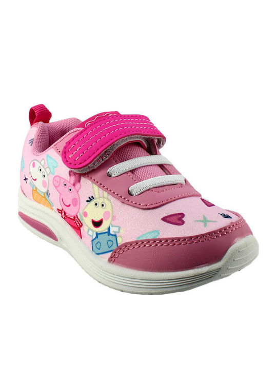 142.4948 Παιδικά Sneakers με Σκρατς & Φωτάκια Ροζ