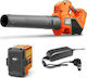 Husqvarna Laubbläser Handheld 36V mit 1 Akku 4Ah & Lautstärkeregelung mit Maximaler Luftgeschwindigkeit 165.6km/h