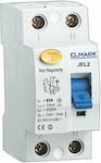 Elmark JEL2 Phase 2-Pole Earth Leakage Relay 63A 230V 40262S