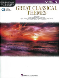 Hal Leonard Instrumental Play Along - Great Classical Themes Παρτιτούρα για Βιολί Violin & Online Audio