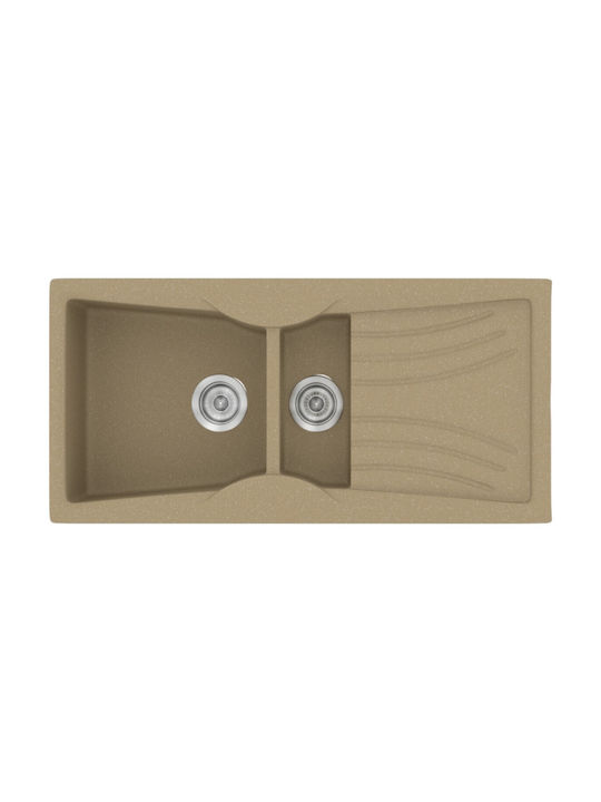 Sanitec Classic Drop-In Sink Left Synthetic Gra...