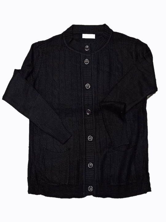 WOMEN'S KNIT CARDIGAN NECKLINE WINTER 2013-2014 BLACK