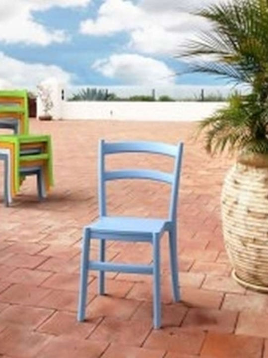 Polypropylene Catering Chair Tiffany Light Blue 45x51x85cm