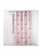 Flamingo Kinder Vorhang Petite Princesse mit Haken Rosa 140x260cm