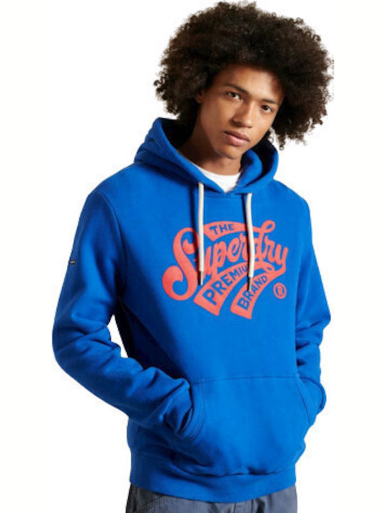 Superdry Sweatshirt with Hood Blue