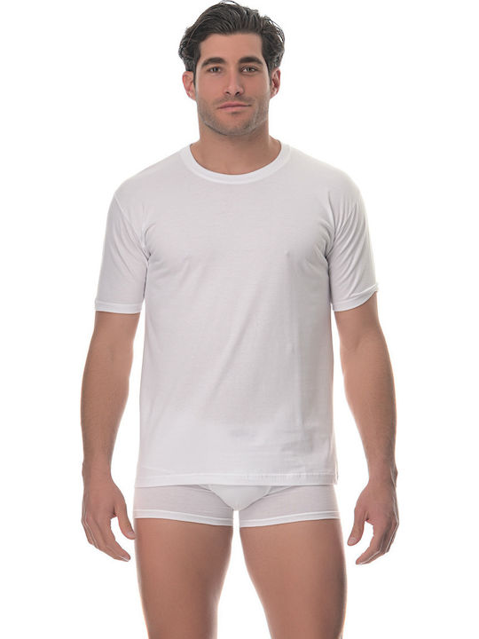 Lido Underwear Ανδρική Φανέλα Κοντομάνικη σε Λε...