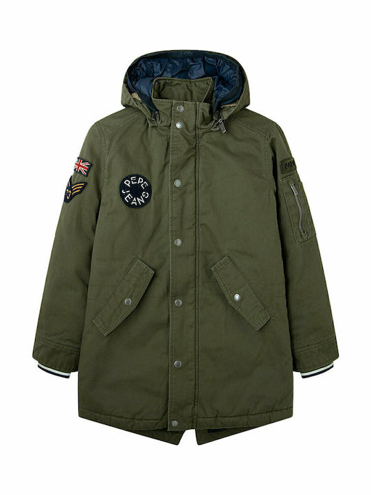 FRAZIER Kinder Mäntel & Jacken Parka Kurz mit Kapuze Grün