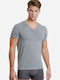 Men's Undershirt Short-sleeved Grey Melange