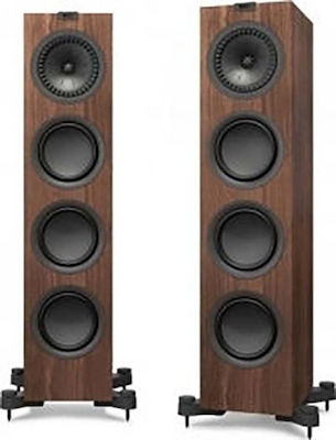 Kef Q950 Ζεύγος Ηχείων Hi-Fi Δαπέδου 200W 2.5 Δρόμων Π24.4xΒ32.8xΥ106.2εκ. Καρυδιά