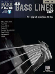 Hal Leonard Bass Play Along pentru Bas Vol.46 - Cele mai bune linii de bas dintotdeauna