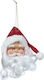 Hängender Weihnachtsmann Ornament Rot 5x9cm