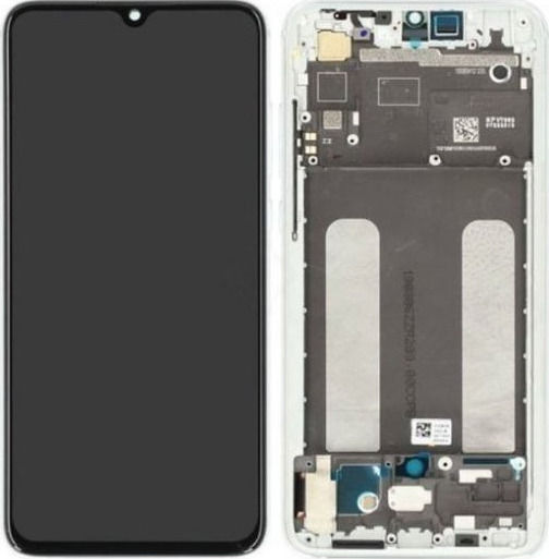 Xiaomi Οθόνη με Μηχανισμό Αφής και Πλαίσιο για Mi 9 Lite (Λευκό)