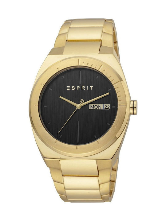 Esprit Uhr Batterie mit Gold Metallarmband