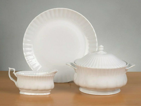 Cryspo Trio Ivona Sauciere aus Porzellan Weiß 1pcs