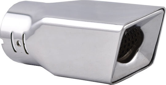 Carman Exhaust Muffler Decorative Square Silver