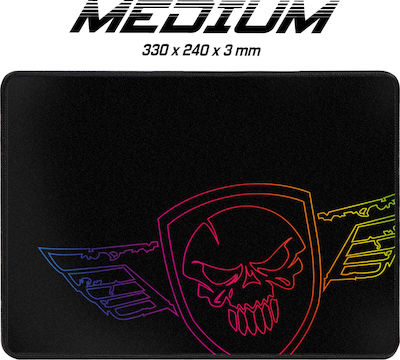 Spirit of Gamer Medium Gaming Mouse Pad Black 330mm Darkskull