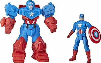 Marvel Avengers Ultimate Mech Suit Captain America Căpitanul America pentru Vârsta de 4+ Ani 15cm