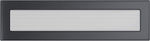 Kratki Rectangular Fireplace Air Shutter Gray 42x11cm