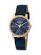 Esprit Damen Uhr mit Blau Lederarmband