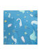 Melinen Babybettlaken Für Wiege Baumwolle Zoo Boy 2000044303 Blau 85x110cm