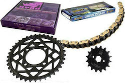 Ryno Chain & Sprocket Kit (15-36-428H) for Yamaha Crypton R 115