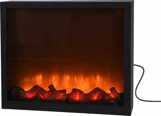 Decorative Lamp Fireplace Black