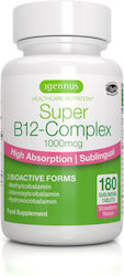 iGennus Super B12 Complex Vitamină 180 pastile sublinguale