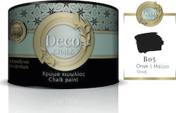 Pellachrom Deco Chalk Paint Colour Chalk B05 Όνυξ Μαύρο 375ml