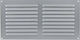 Rectangular Fireplace Air Shutter Inox M8057C 23x11.5cm