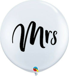 Set of 2 Balloons Latex White Marriage