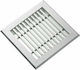 Square Fireplace Air Shutter Silver 005-100-906 15x15cm