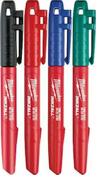 Milwaukee Inkzall Permanent Markers Multicolour 4pcs