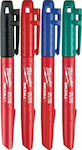 Milwaukee Inkzall Permanent Markers Multicolour 4pcs