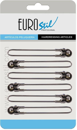 Eurostil 6pcs Black Hair Pin