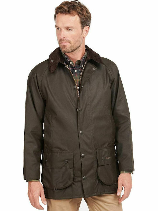 Barbour Beaufort Ваксирано Яке Маслинено