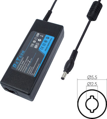 De Tech Laptop Charger 90W 19V 4.74A for HP without Power Cord