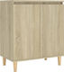 Sideboard Wooden Sonoma Oak 60x35x70cm