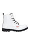 Pasadena Kids Boots from Patent Leather with Zipper White