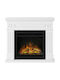 Tagu Larsen Floor Electric Fireplace 1500W 60x50.3cm White