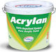 Vitex Acrylan Βάση M Plastic Acrilyc Paint for Exterior Use White 3lt