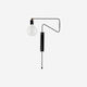House Doctor Modern Leuchte Wand mit Fassung E27 und Schalter Schwarz 35cm