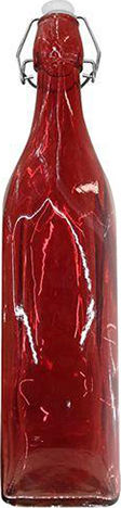 HOMie Bottle Water Glass with Clip Red 1000ml